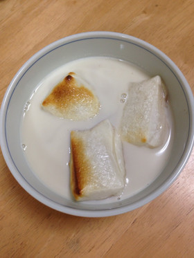 レンジで簡単!豆乳ぜんざい
