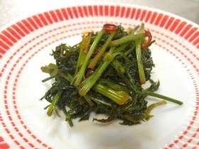 にんじんの葉できんぴら☼