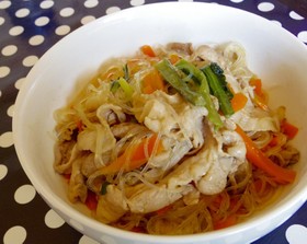 豚肉×人参×春雨♡丼&おかずに♪簡単炒め