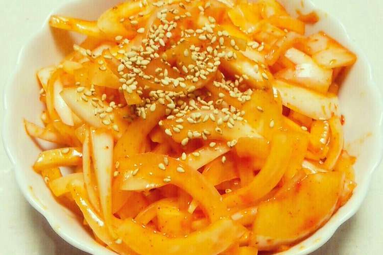 簡単おつまみ 玉ねぎのコチュジャン合え レシピ 作り方 By 羽琉 Fb クックパッド 簡単おいしいみんなのレシピが352万品