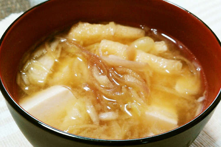 みょうが 豆腐 油揚げのお味噌汁 レシピ 作り方 By 熊八 クックパッド