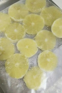 氷がわりに♪レモンのスライス＊冷凍保存