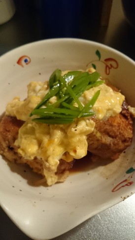 お財布にも優しく☆豆腐のかつとじ風
