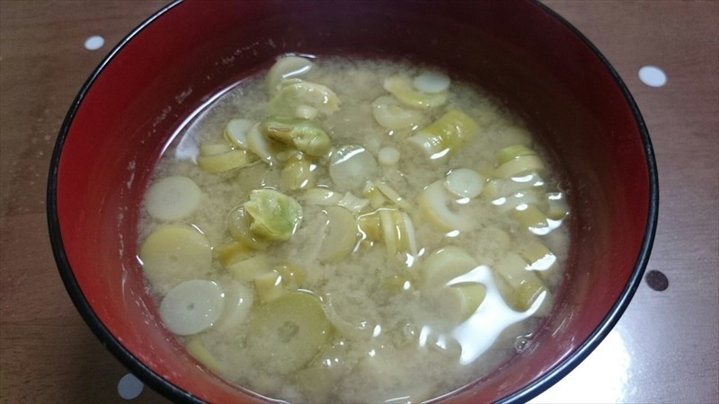 ネマガリタケと打ち豆の煮つけ・味噌汁可能の画像