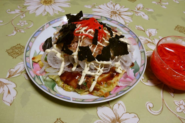玉ねぎスライスてんこ盛りお好み焼き レシピ 作り方 By 上尾紗里 クックパッド 簡単おいしいみんなのレシピが355万品