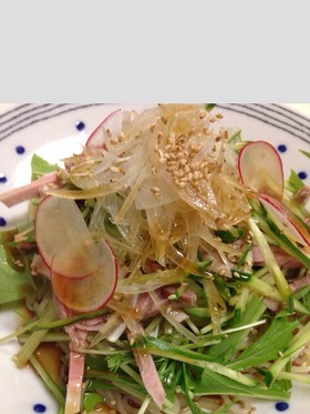 ローストポークの冷やし中華
