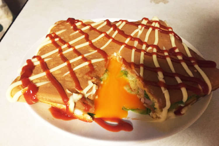 チーズに卵がとろ ん ホットケーキサンド レシピ 作り方 By にゃーめん クックパッド 簡単おいしいみんなのレシピが367万品