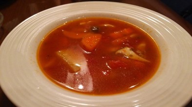 鱈のトマトスープの写真