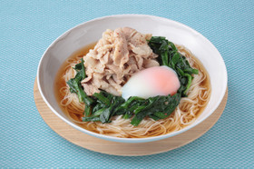 豚ニラ玉そうめん