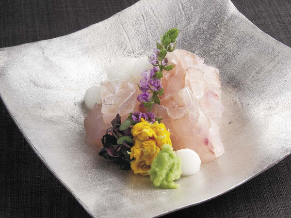 ひらめの昆布じめ