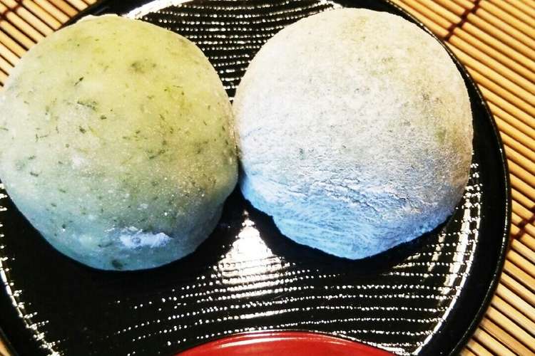 もち粉 レンジで簡単 よもぎ餅 草大福 レシピ 作り方 By たぬぴぃ クックパッド 簡単おいしいみんなのレシピが349万品
