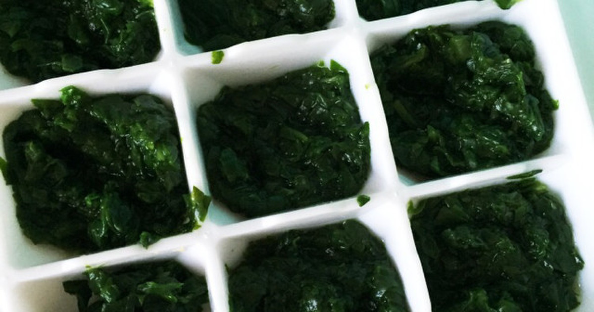 離乳食中期 ほうれん草の冷凍保存 レシピ 作り方 By ゆりぴ クックパッド 簡単おいしいみんなのレシピが376万品