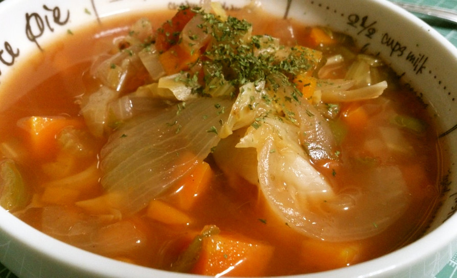 季節の野菜スープ ミネストローネ風の画像