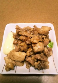 レンチン！鶏こま切れの麺つゆ生姜煮。