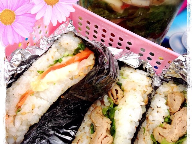 おにぎらずにも のりが簡単に噛み切れる レシピ 作り方 By モノマネこざる クックパッド 簡単おいしいみんなのレシピが350万品