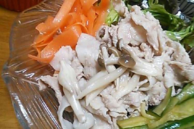 我が家アレンジ 洋風豚しゃぶサラダ レシピ 作り方 By 管理栄養士こに蔵 クックパッド 簡単おいしいみんなのレシピが356万品