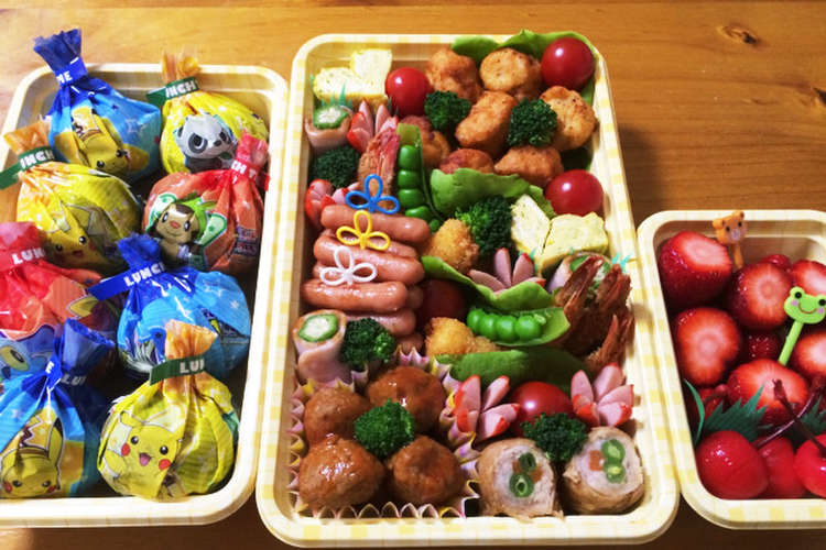 親子遠足のお弁当 15 レシピ 作り方 By Mon クックパッド 簡単おいしいみんなのレシピが353万品