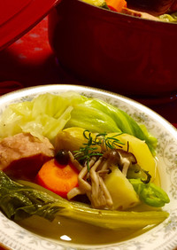 温まる～♪生姜とデカゴロ野菜の洋風ポトフ