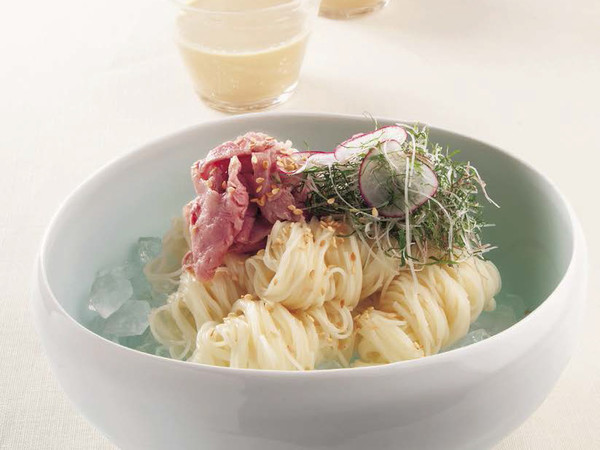 牛しゃぶの冷やしそうめん