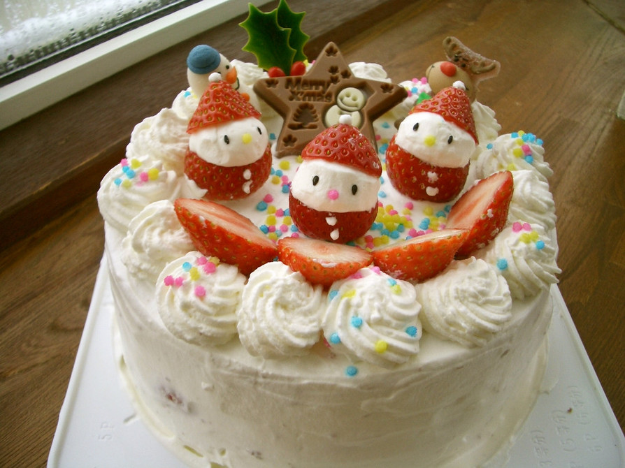 2006★苺サンタのクリスマスケーキの画像