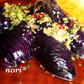 レンジで簡単!ナスの中華風揚げ浸し