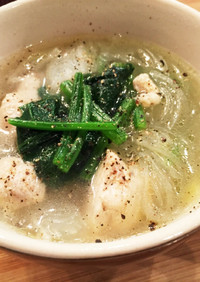 簡単♩鶏肉 鶏ガラスープの素で万能スープ