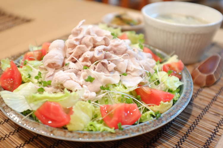 お肉がやわらか い 冷しゃぶサラダ レシピ 作り方 By Sachi5 クックパッド 簡単おいしいみんなのレシピが377万品