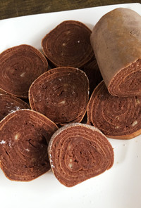小麦粉から作るチョコバナナバームクーヘン