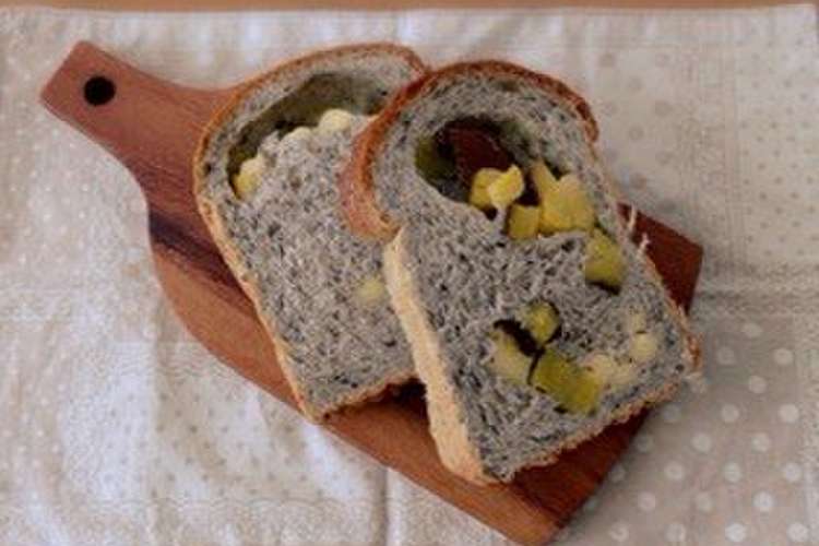 さつまいもとチーズ入り黒ゴマ食パン レシピ 作り方 By Tomo0321 クックパッド 簡単おいしいみんなのレシピが360万品