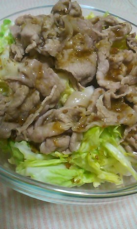 春キャベツの豚しゃぶサラダ