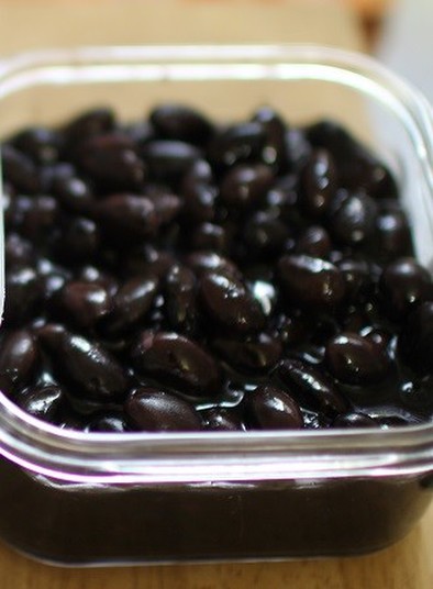 黒豆～ひたし豆（薄味の常備菜）の写真