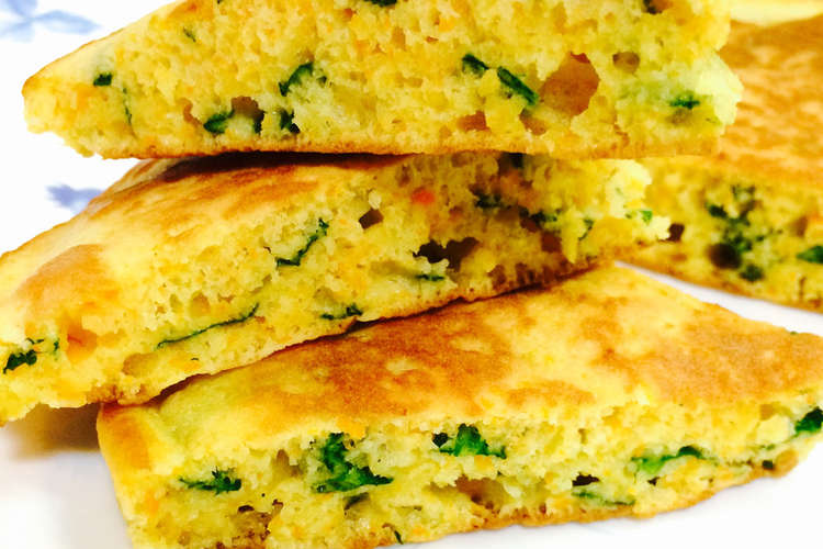 幼児食 緑黄色野菜と胡麻のホットケーキ レシピ 作り方 By Mommyai クックパッド 簡単おいしいみんなのレシピが350万品