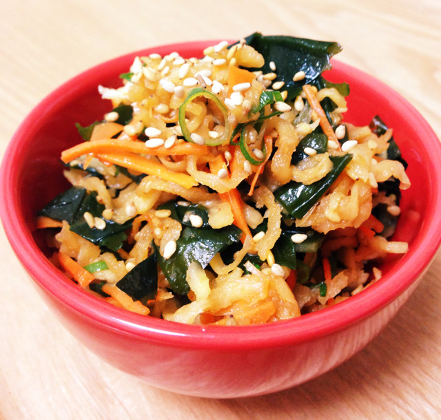 切り干し大根とわかめの韓国風サラダの画像
