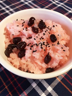 炊飯器でカンタン!甲州お赤飯(甘納豆)
