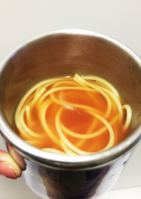 冷凍玉ねぎ②使用 即席スープスパゲティ