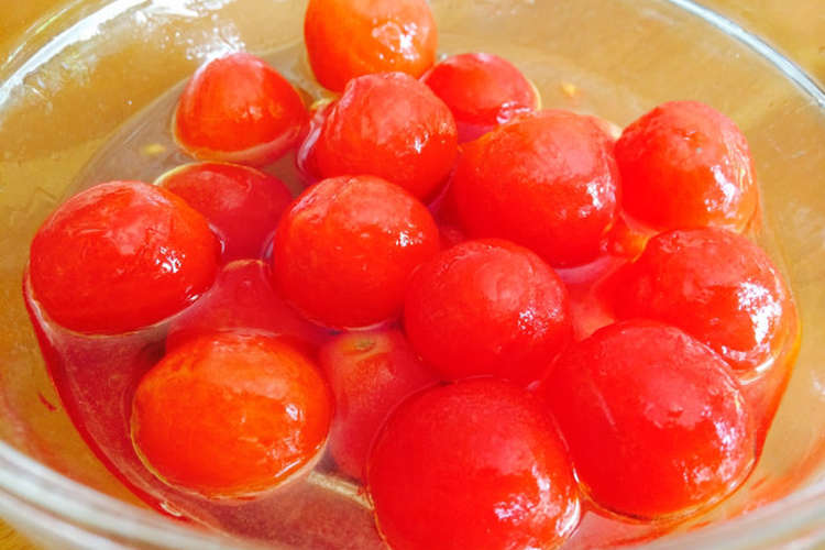 簡単美味しい 可愛いプチトマトピクルス レシピ 作り方 By ミセスオリーブ クックパッド