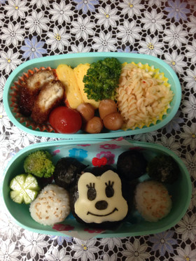 キャラ弁 ミニーちゃん☆