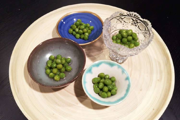 春が旬 えんどう豆の淡煮 翡翠煮 レシピ 作り方 By Mamawami クックパッド