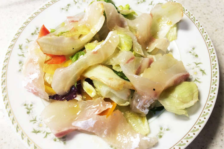 鯛のカルパッチョサラダ レシピ 作り方 By Ma1ma1ma1m クックパッド 簡単おいしいみんなのレシピが376万品