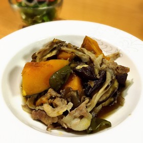 かぼちゃと豚肉の重ね煮 めんつゆレシピ