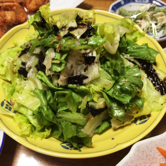 レタスと海苔のサラダ☆レタス大量消費にの画像