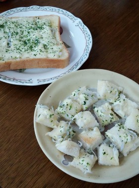離乳食~後期完了期 しらす青のりトースト