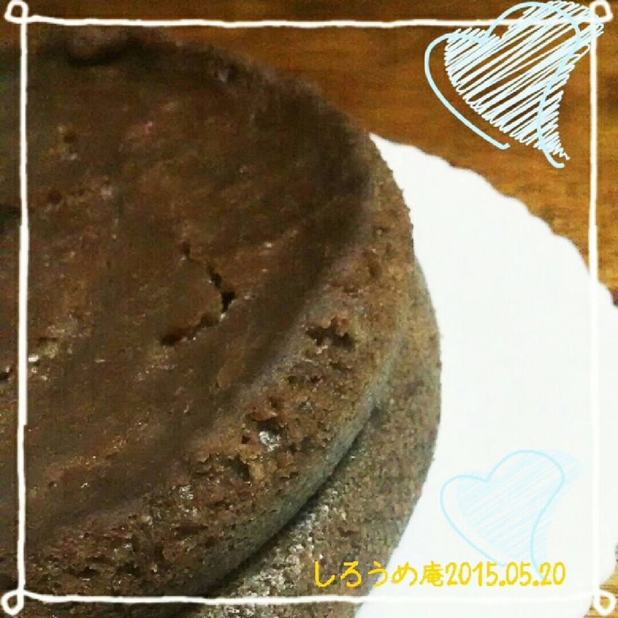 【炊飯器】お豆腐でノンオイルチョコケーキの画像