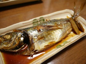 フライパンで♪あじ煮付け【捌き方有】