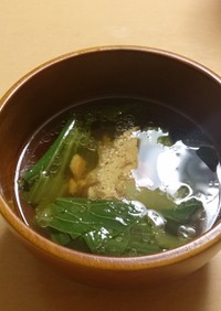 ツナと小松菜のスープ