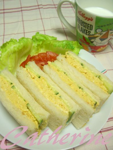 マヨたまサンドイッチの写真