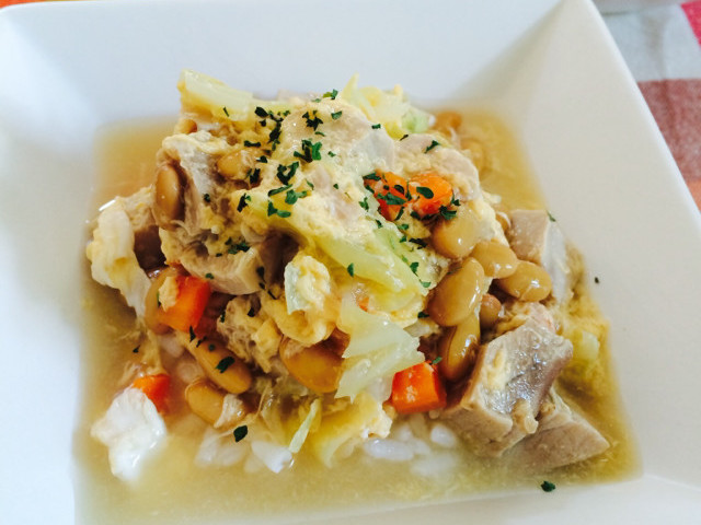 犬ごはん 鮪と納豆で卵雑炊風 レシピ 作り方 By わんごはん クックパッド 簡単おいしいみんなのレシピが360万品