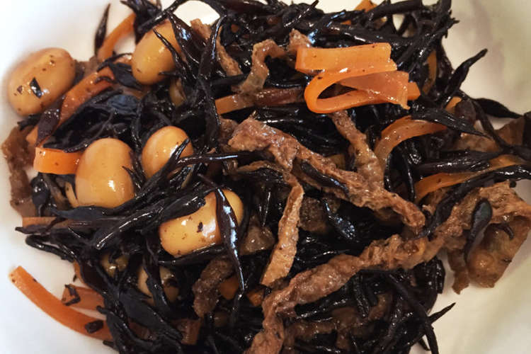 簡単常備菜 大豆とひじき煮 レシピ 作り方 By Hiroui クックパッド 簡単おいしいみんなのレシピが352万品