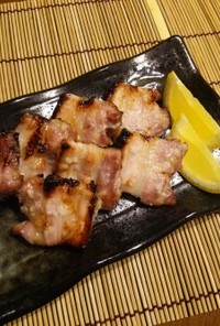 魚焼きグリルで豚焼き☆塩麹豚♪BBQ
