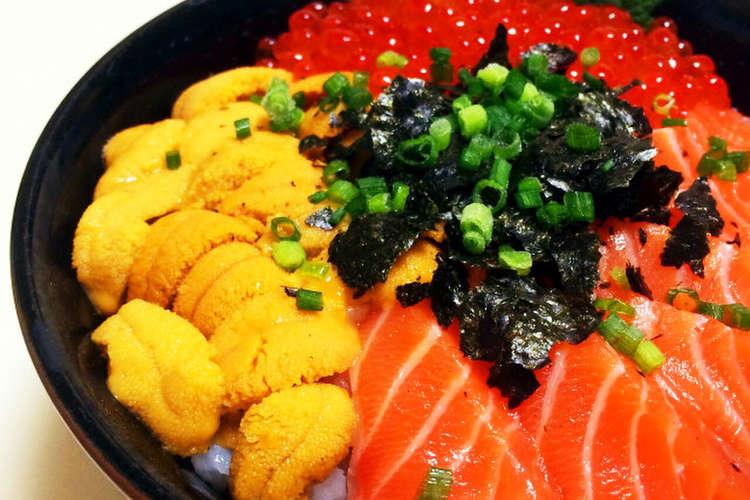 海苔海鮮丼 レシピ 作り方 By 上新田研究会 料理部 クックパッド 簡単おいしいみんなのレシピが360万品